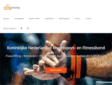 Tablet Screenshot of knkf.nl